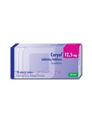 Coryol 12.5 mg. 28 tablets